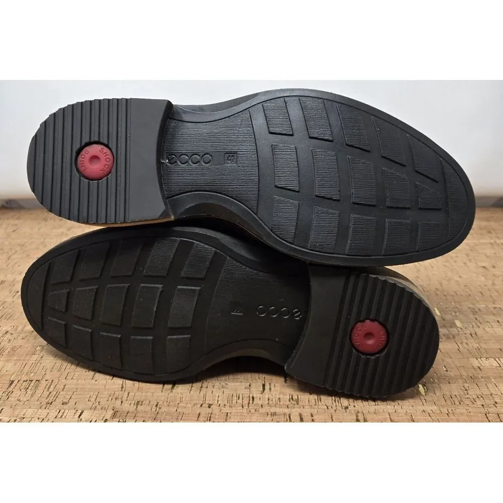 Ecco Kenton Shoes‎ Mens 7-7.5 EU41 Dress Office Casual Tarmac